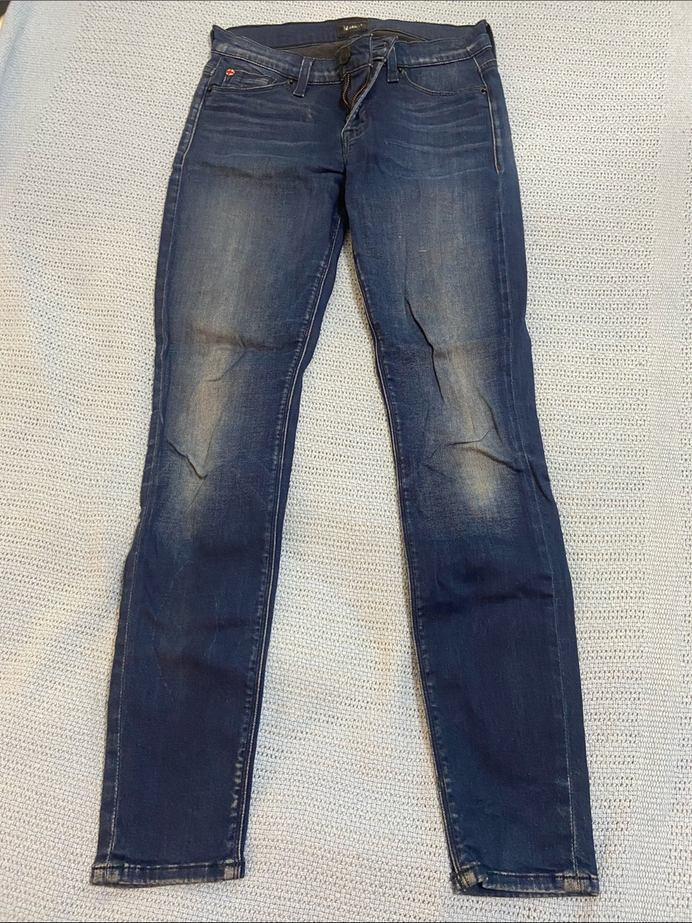 Hudson Jeans Women's Dark Blue Nico Midrise Skinny Jeans- ankle